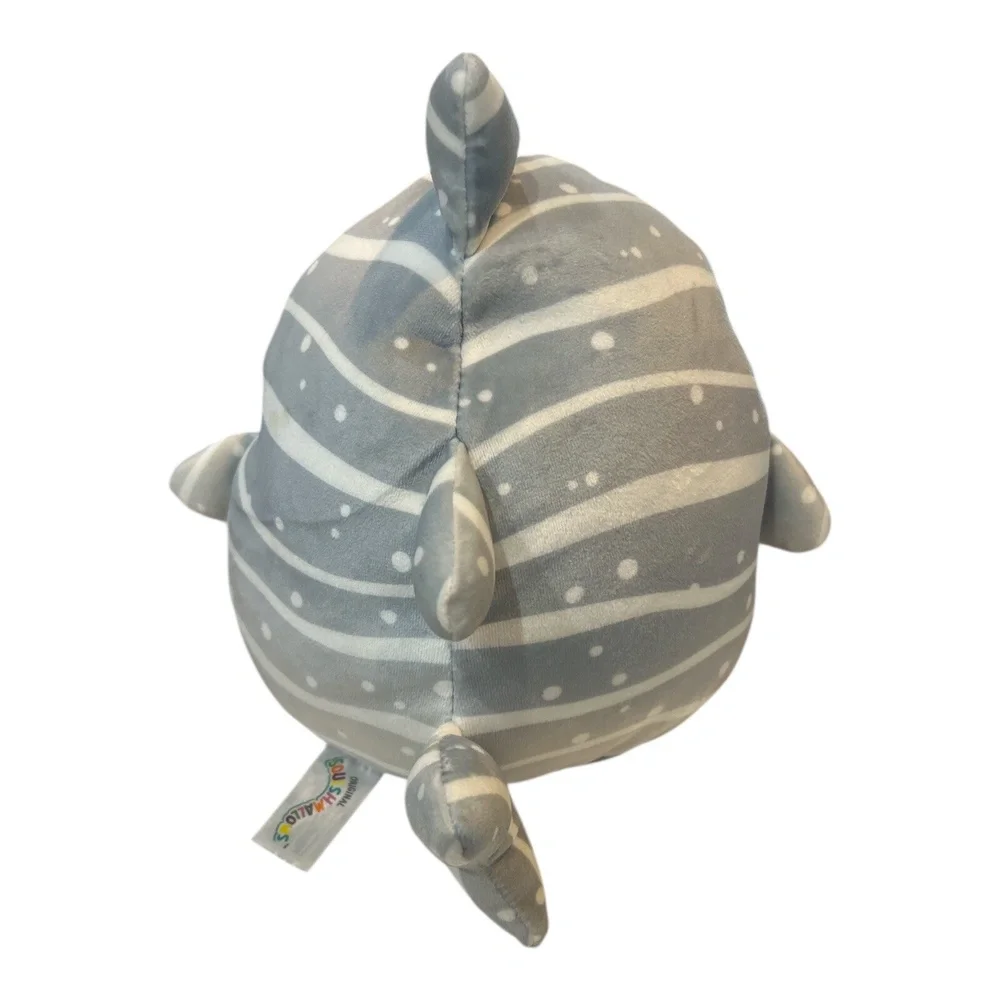 Squishmallow 7.5 Sachie Whale Shark‎ Plush Gray Ombre Sea Creature NWT